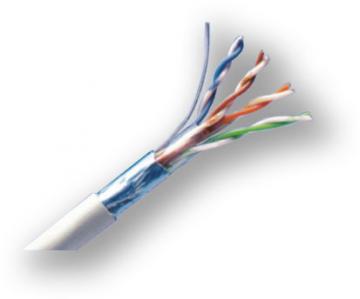 DC-412 C5E FTP-LSZH datový kabel, C5E stíněný, LSZH, 305 m