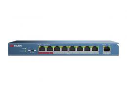 DS-3E0109P-E 9/8 PoE switch, 1x uplink 10/100Mbps