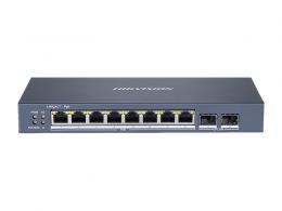 DS-3E1510P-E 10/8 PoE switch,1x uplink 1Gbps + 1x SFP, mng.