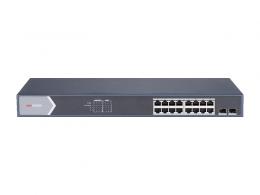 DS-3E1518P-E 18/16 PoE switch,1x uplink 1Gbps + 1x SFP, mng.