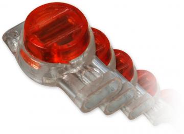 AC-4-balení 100ks zařezávací spojka pro 3 dráty