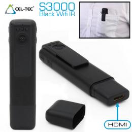 Kamera FHD S3000 - Black Wifi IR skrytá kamera 1080p HDMI
