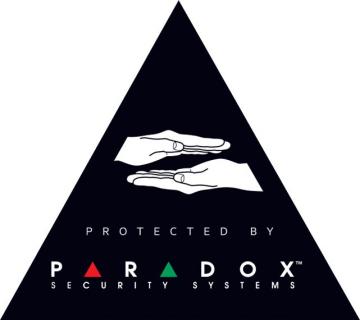 Nálepka "PARADOX" černá zvenku i zevnitř