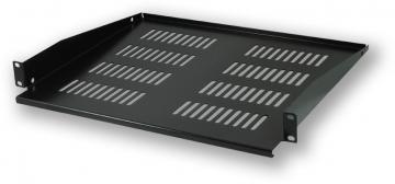 SH.0350.701 19" polička s perforací, 1U, hloubka 350 mm