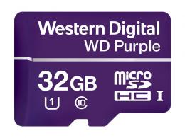 WDD032G1P0A paměťová karta MicroSDHC 32GB, WD Purple