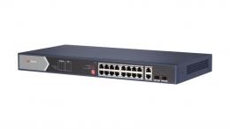 DS-3E0520HP-E 18/16 PoE switch, 2x uplink 1Gbps + 2x SFP