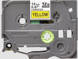 TZE-631 - kazeta s páskou žlutá / černá, 12 mm, 8 m