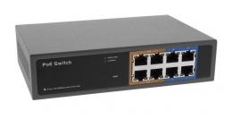 RX-PSE844E PoE switch 8/4, 4x PoE port (100Mb), max. 60W, af, at