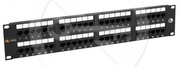 SX48-5E-UTP-BK Solarix 48 x RJ45 CAT5E UTP